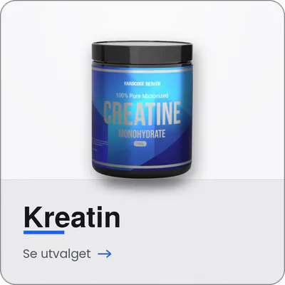 Kreatin – kreatinmonohydrat pulver og kapsler for økt styrke og ytelse